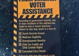 Va. Attorney General tells voting group to stop distributing flyers containing misleading information