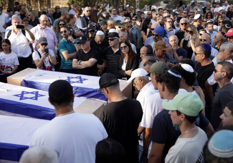 Brit sisters & mum killed by Hamas terrorists in kibbutz massacre are laid to rest in Israel two weeks on from slaughter