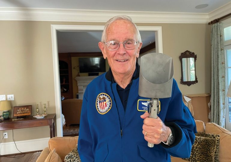Shovel used by US astronauts on the moon sells for astronomical amount