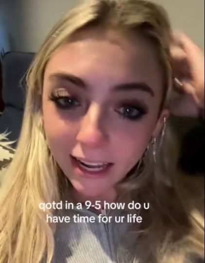 Uni grad CRIES about her first 9-to-5 job on TikTok as she moans about ‘forever’ commute & having no free time