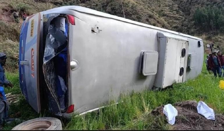 British tourist, 32, dies and over 20 holidaymakers injured after  coach crash in Peru