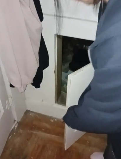 I found a secret room in my house hidden behind a cupboard – we made a terrifying discovery and caught it all on video