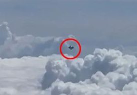 Moment UFO is seen in terrifying near-miss with passenger jet as chilling footage of mystery object at 35,000ft emerges
