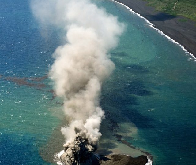 Volcanic eruptions create brand new island off the coast of Japan