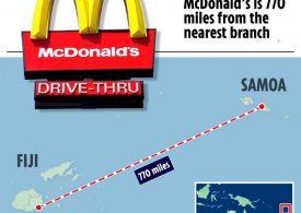 Unique menu of ‘world’s most remote McDonald’s’ – the only one on paradise island that’s 770 miles from nearest branch