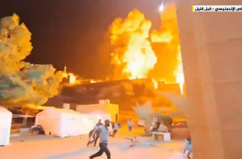 Dramatic moment Israeli airstrike pounds Hamas terror HQ in ‘pressure cooker bombing’ to clear civilians from hospital