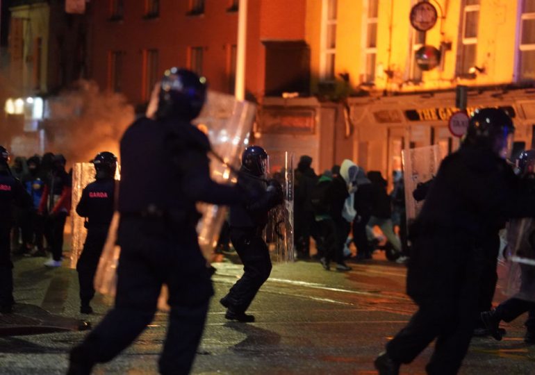 Violent Clashes Break Out in Central Dublin After Knife Attack