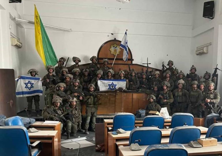 Israel soldiers take over Hamas parliament and police HQ as they claim terrorists have now ‘lost control of Gaza’