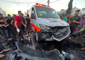 Israel destroys ambulance ‘filled with Hamas fanatics’ & claims terror group is using medical convoys as cover