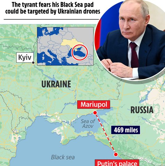 Putin assassination fears as he deploys missiles to Black Sea mansion to protect from Ukrainian kamikaze drone attacks