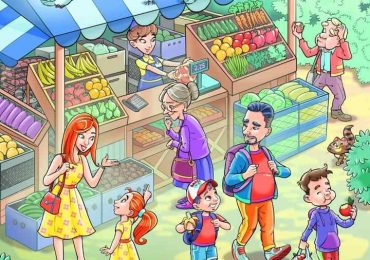 Counting the fruit & veg is easy – but you have 20/20 vision if you can find the sneaky racoon ready to steal it all