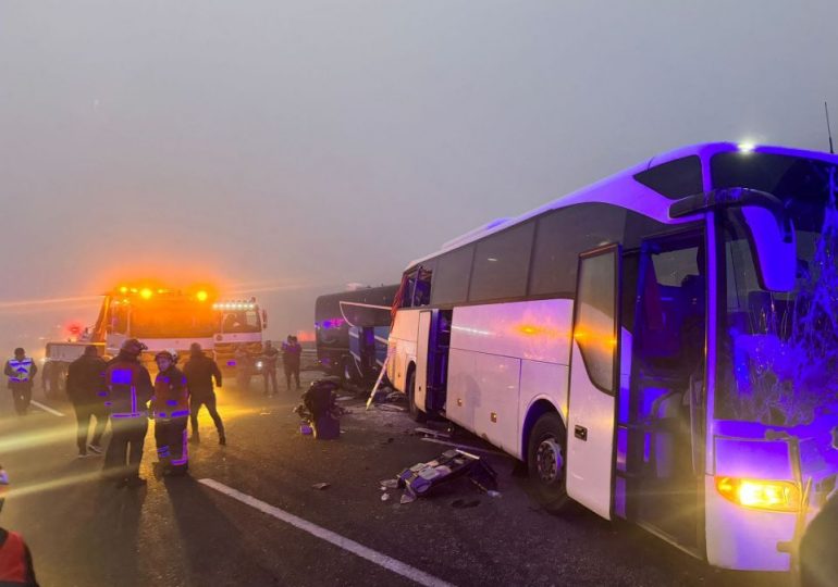 Bus crash leaves 10 dead and 57 injured after fog sparks horror pile up on motorway in Turkey