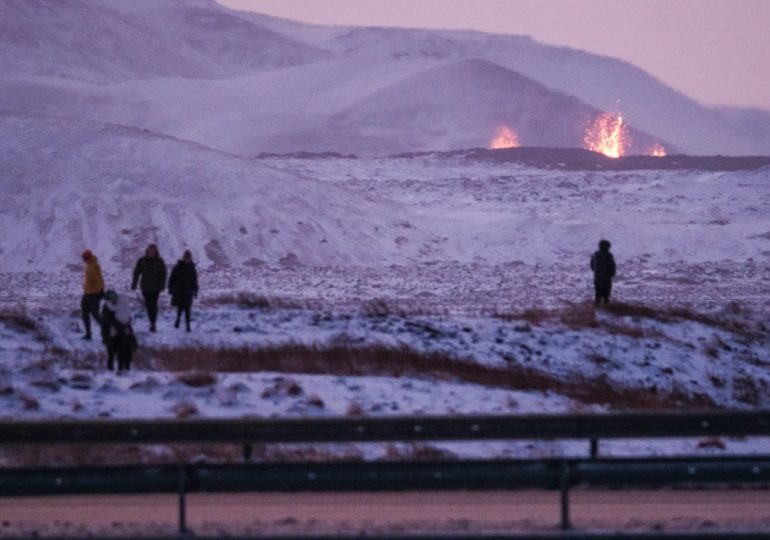 ‘Gas pollution’ warning after Iceland volcano eruption that may last MONTHS…as nervous locals wait for ‘what’s in store’