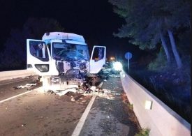 Brit, 36, among two men killed in head-on crash with dustbin lorry in Ibiza – as two passengers also seriously injured