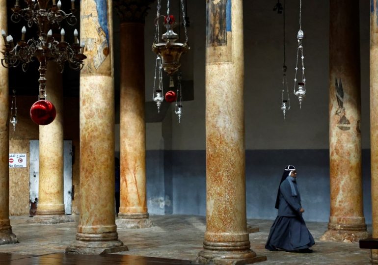 Haunting pics show Bethlehem’s empty churches & streets as Christmas cancelled for first time in decades over Gaza war