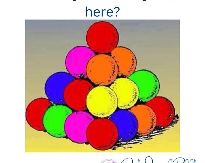 Everyone can see the balls – but only those with a high IQ can work out how many there are in the optical illusion