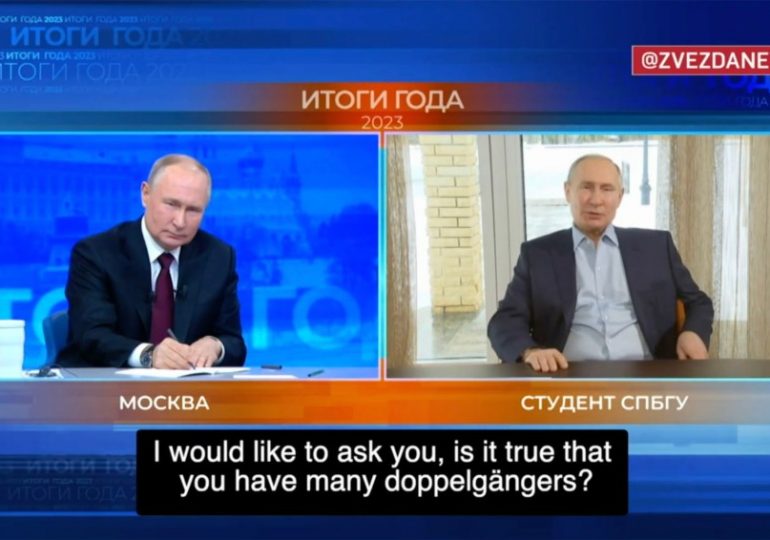 Putin unveils eerie AI DOUBLE and admits it ‘can talk like me’ after fevered rumours over use of Vlad impersonators