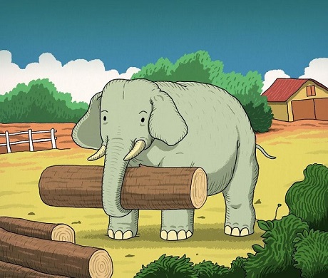 Everyone can see the helpful elephant – but you have a high IQ & 20/20 vision if you find the lazy horse in 12 seconds