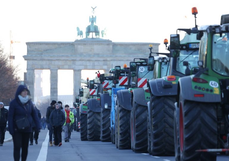 Tractors protest by farmers, economy in freefall and rise of Far Right have turned Germany into sick man of Europe