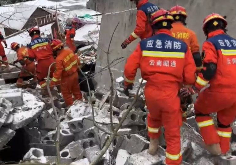 Rescuers Search for 47 People Buried by Landslide in China