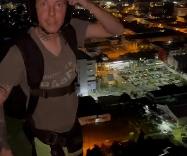 Tragic last vid of Brit base jumper Nathy Odinson, 33, reveals parachute error before leaping to his death in Thailand