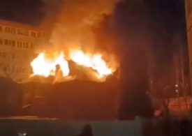 Shocking moment mystery fire breaks out at Putin family home near Moscow as ‘sabotage’ suspected