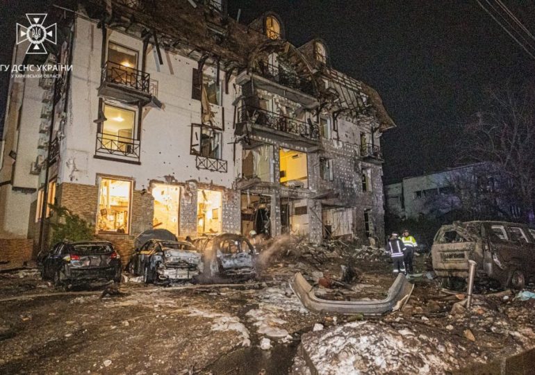 Evil Putin blows up HOTEL with two missiles injuring 11 in savage attack as Russia plots fresh invasion of north Ukraine