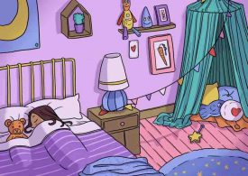 Everyone can spot the teddy bear in the cosy bedroom – but you need high IQ to find the tooth fairy