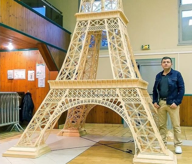 I spent 8yrs making world’s tallest matchstick Eiffel Tower…only to be REJECTED for Guinness Record for agonising reason