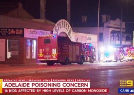 At least 16 children rushed to hospital after suffering suspected carbon monoxide poisoning at ice rink in Adelaide