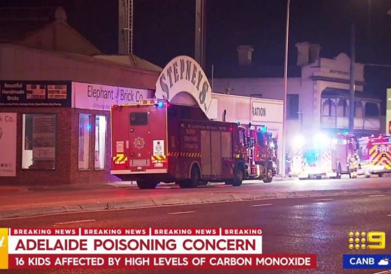 At least 16 children rushed to hospital after suffering suspected carbon monoxide poisoning at ice rink in Adelaide