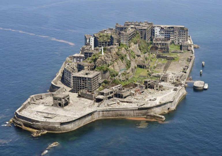 Spine-chilling private island where entire city was ‘built inside BATTLESHIP’ & residents had 5ft of living space each