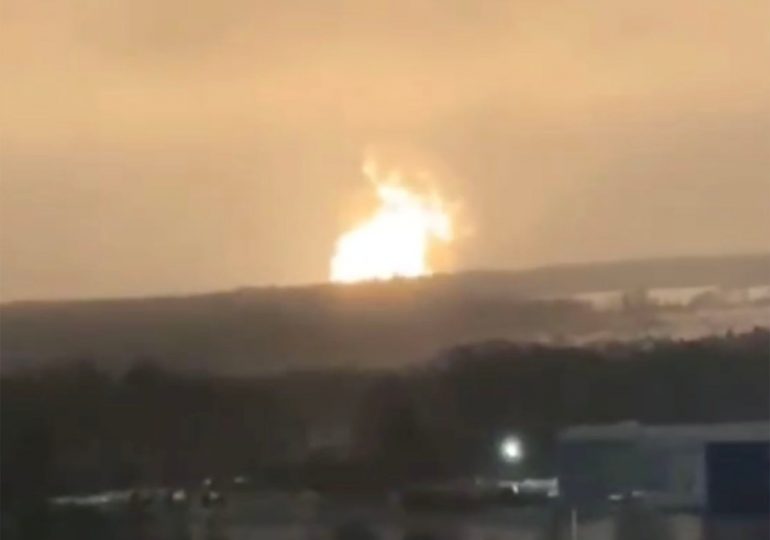 Massive mystery explosion rocks Russian missile site as Putin cronies desperately try to cover up blast & delete vids