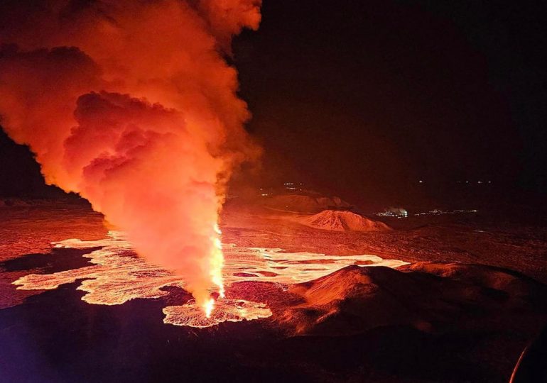 Icelandic Volcano Erupts Third Time in Months, Threatening Popular Blue Lagoon Tourist Site