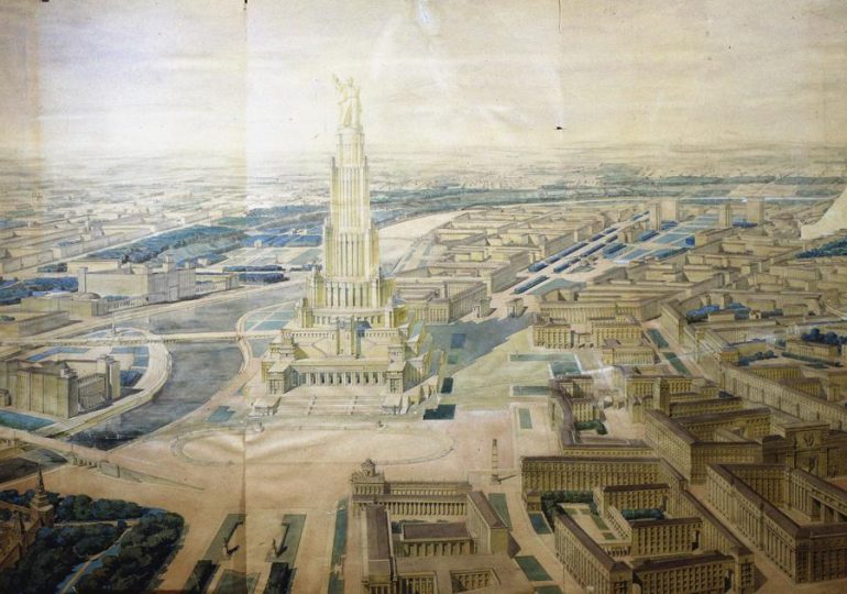 Inside plan for Palace of the Soviets megastructure with 330ft Lenin statue that Hitler stopped from becoming a reality