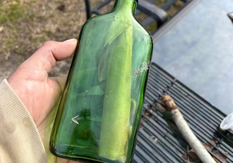 Read the incredible message in a bottle that has washed up on a beach after 32 YEARS and left finder ‘in tears’