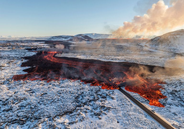 See Iceland’s Volcano Eruption in Photos