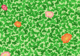 Everyone can see the pretty flowers – but only the lucky top 1% can see the four leaf clover in this illusion