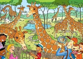 It’s quick and easy to count the giraffes but only those with a high IQ can find the hidden carrot in 7 seconds
