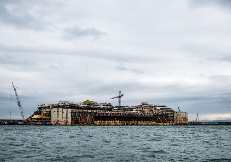 Inside haunting wreck of infamous £400million Costa Concordia cruise ship that ran aground and toppled over killing 33