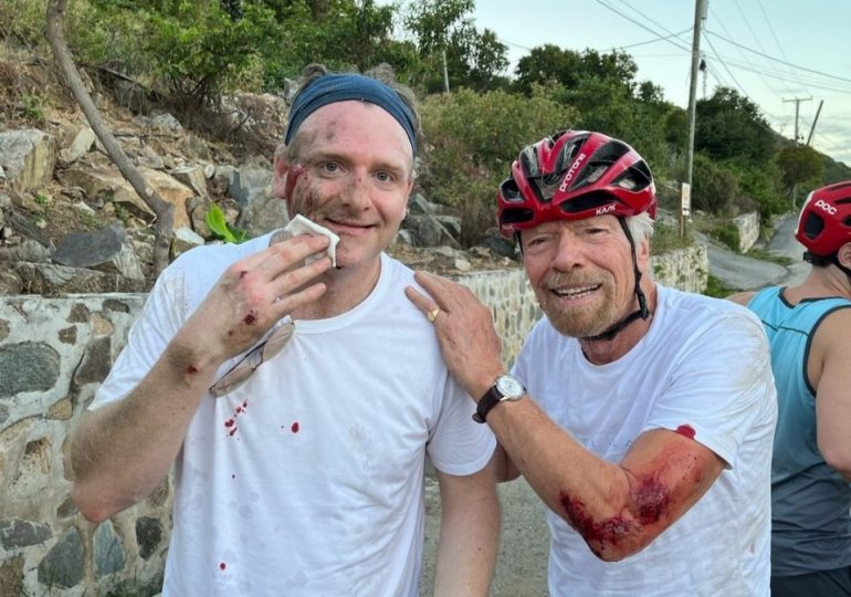 Richard Branson in horror crash as pics reveal extent of injuries suffered by Virgin tycoon