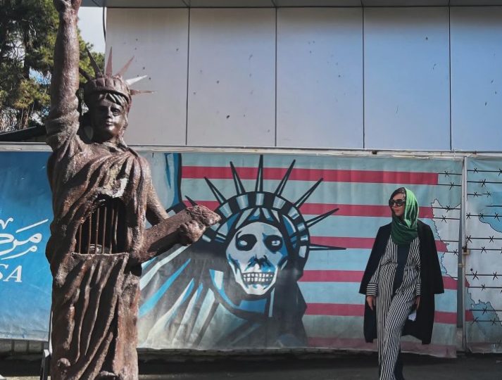 US porn star Whitney Wright seen visiting IRAN and posing in front of ‘Death To America’ murals sparking fury