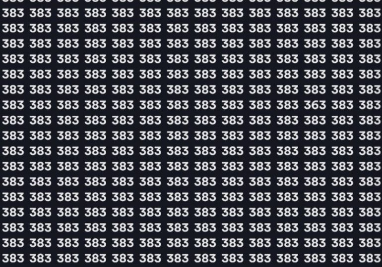 Everyone can see the numbers – but you have 20/20 vision & a high IQ if you can spot the odd one out in 12 seconds