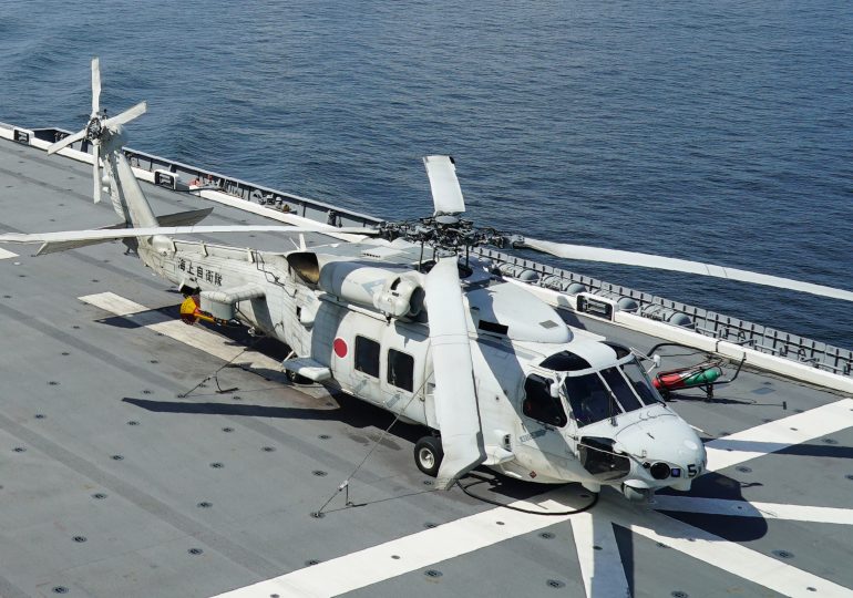 2 Japanese Navy Helicopters Crash In the Pacific Ocean: One Dead and Seven Missing