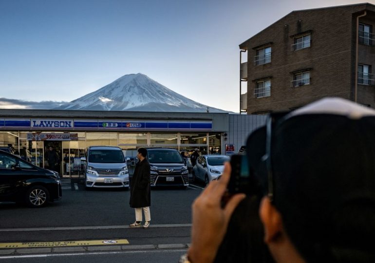 A Japanese Town, Frustrated by Overtourism, Is Blocking Its Instagram-Famous View of Mt. Fuji