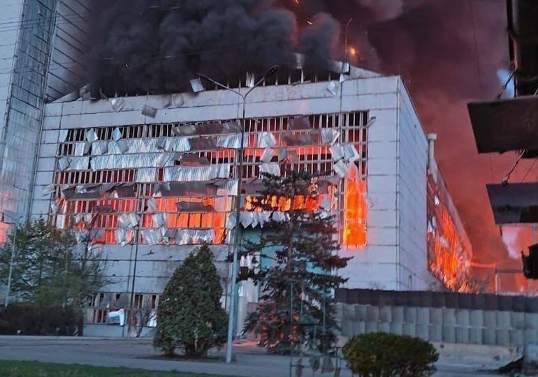 Ukrainian power station ‘completely destroyed’ in massive Russia missile strike as Vlad leaves civilians facing darkness