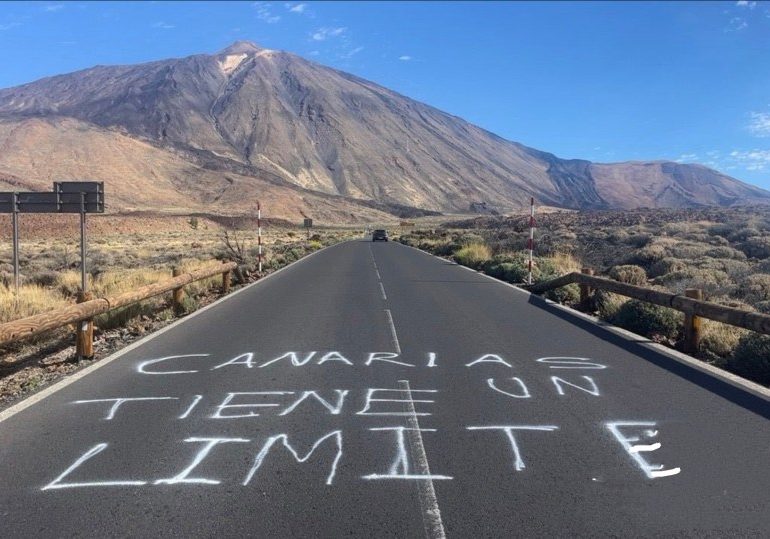 Anti-tourist graffiti plastered across Tenerife beauty hotspot after ‘low-quality’ Brits are told to ‘go home’