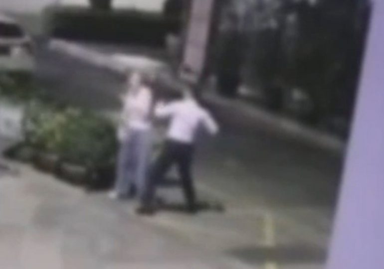 Horror moment Brit mum is sucker-punched & knocked to ground by Thai security guard after she finds him sleeping on duty