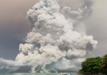 Indonesian ‘Ring of Fire’ volcano erupts AGAIN forcing thousands to flee their homes & closing international airport