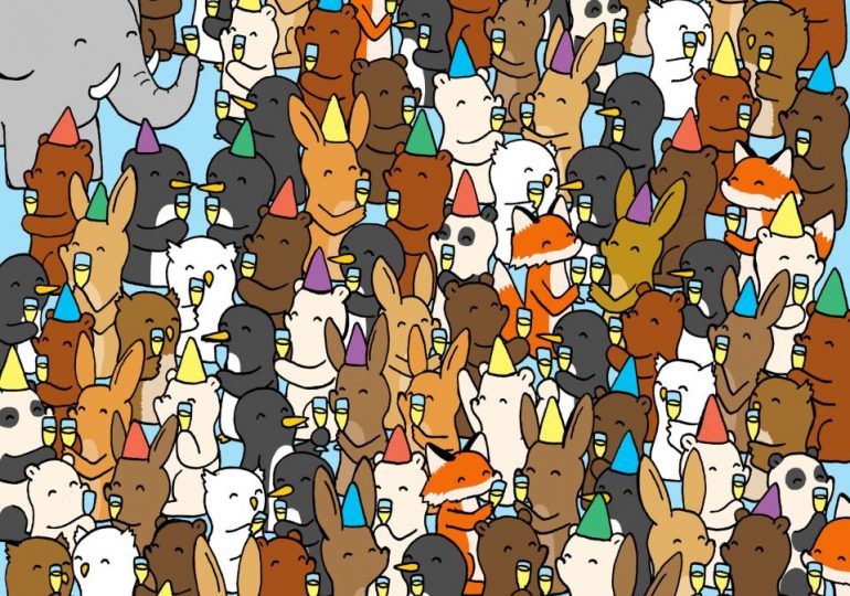 Everyone can see the party animals – but you’ve got 20/20 vision if you spot the 3 empty glasses in less than 20 seconds